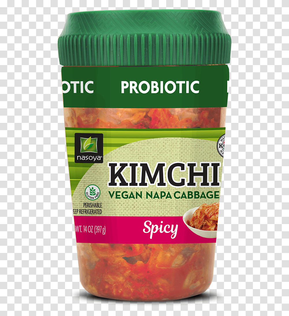 Kimchi Nasoya Spicy Vegan Napa Cabbage Kimchi, Plant, Food, Vase, Jar Transparent Png