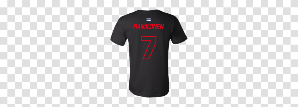 Kimi Raikkonen No Jersey T Shirt Black Formula T Shirts, Apparel, T-Shirt Transparent Png