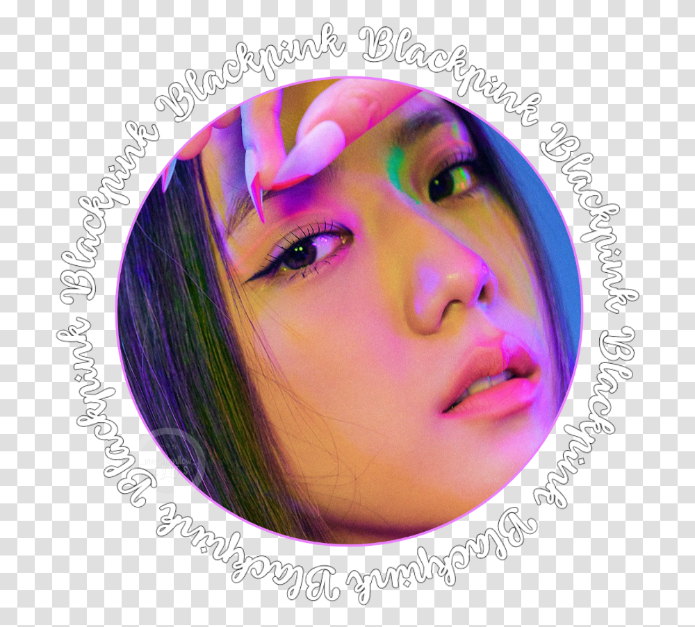 Kimjisoo Blackpink Sticker By Flavia Lisa Manoban 2020 How You Like, Face, Person, Poster, Advertisement Transparent Png