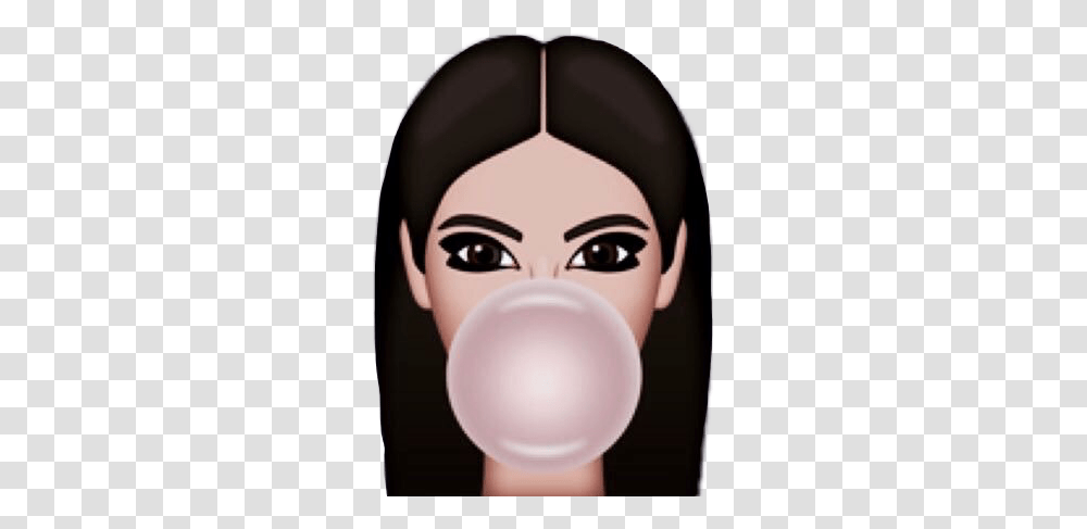Kimkardashian Kimoji Chewinggum Ftestickers Emoji Kim Kardashian Emoji, Skin, Person, Human Transparent Png