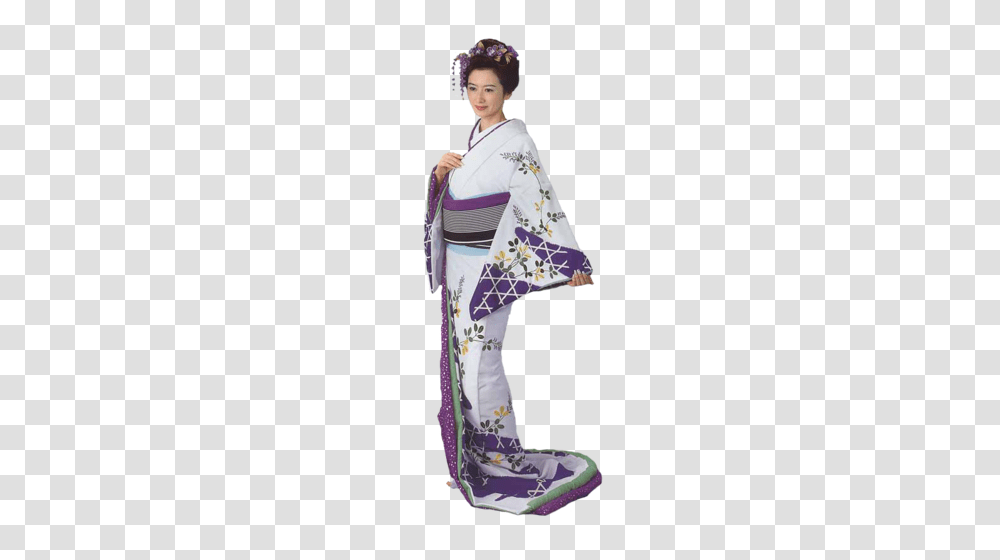 Kimono, Person, Robe, Fashion Transparent Png