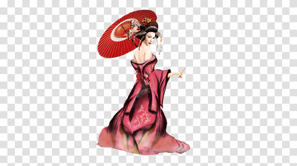 Kimono, Person, Robe, Fashion Transparent Png