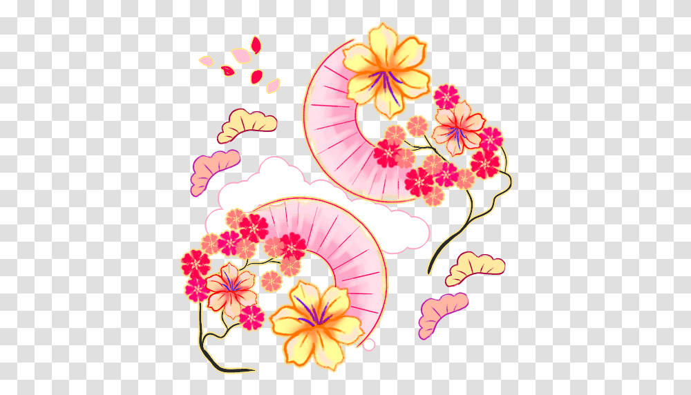 Kimono Pattern Kosai Illustrations Art Street Floral, Graphics, Floral Design, Plant, Flower Transparent Png