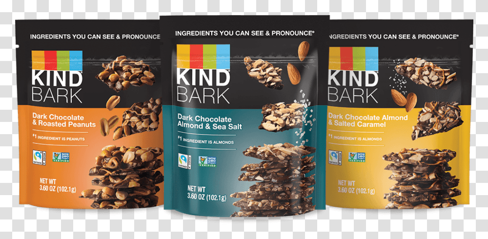 Kind Bark Types Of Chocolate, Plant, Advertisement, Nut, Vegetable Transparent Png