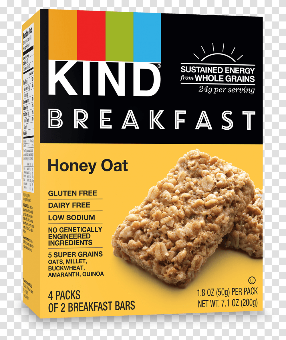 Kind Honey Oat Breakfast Bar, Flyer, Poster, Paper, Advertisement Transparent Png