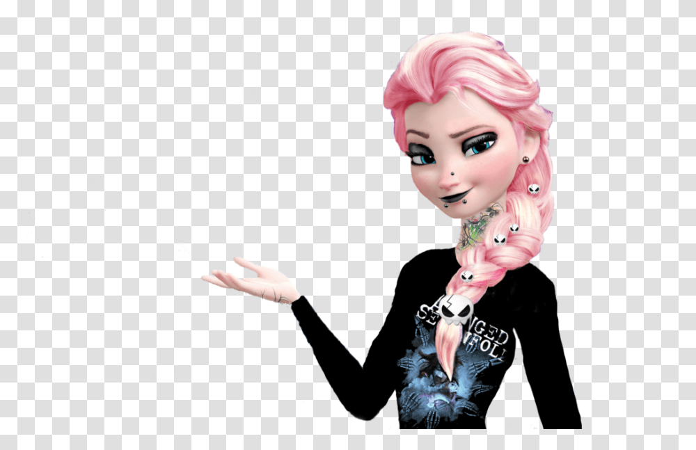 Kind Of Punk Elsa Elsa Frozen, Toy, Doll, Person, Finger Transparent Png
