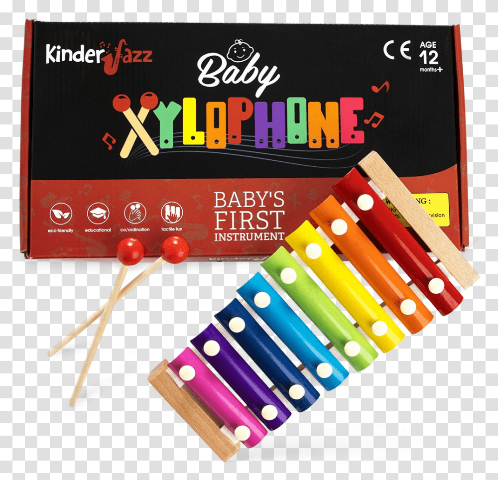 Kinderjazz Rainbow Colored Baby Toddler And Kids Glockenspiel, Musical Instrument, Xylophone, Vibraphone Transparent Png
