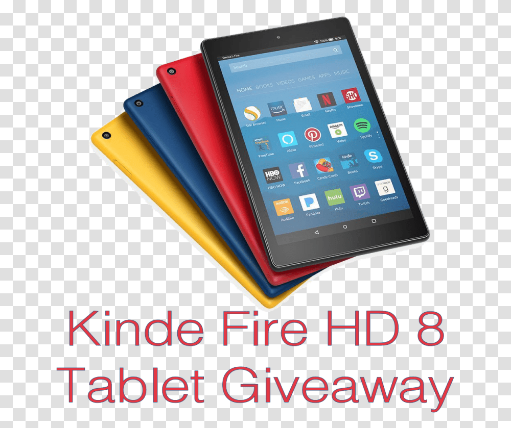 Kindle Fire Hd 8 Tablet Giveaway Custom Amazon Fire Tablet, Mobile Phone, Electronics, Cell Phone, Computer Transparent Png