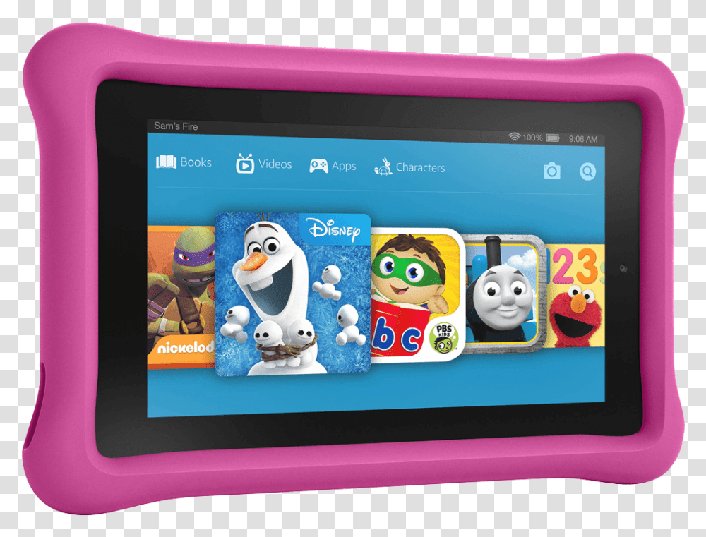 Kindle Fire Kids Edition Pink Background Free Amazon Fire Kids Pink, Computer, Electronics, Tablet Computer, Penguin Transparent Png