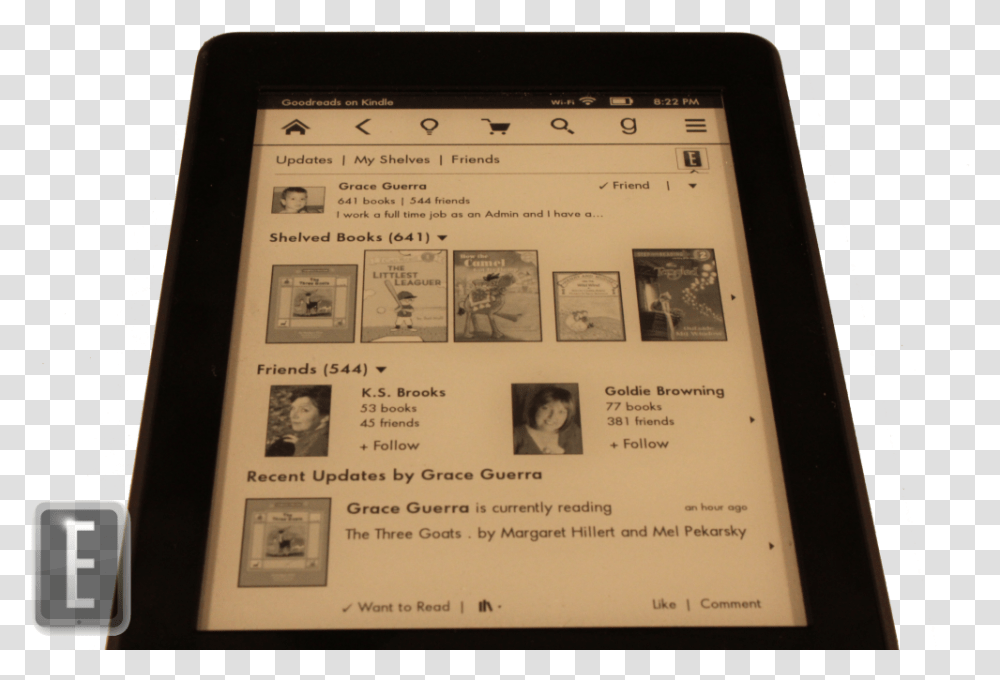 Kindle Paperwhite 2 Goodreads Kindle Paperwhite Navigation, Computer, Electronics, Tablet Computer, Person Transparent Png