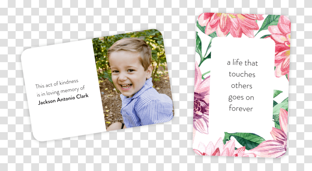 Kindness Cards Copy Act Of Kindness Cards In Memory, Person, Smile, Face Transparent Png
