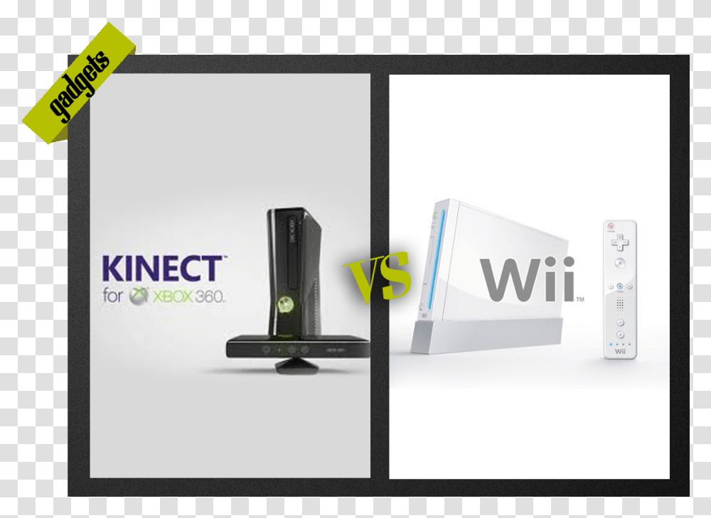Kinect Vs Wii, Advertisement, Poster, Electronics Transparent Png