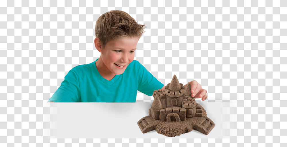 Kinetic Sand 3lb Beach Sand Download, Person, Human, Boy, Toy Transparent Png