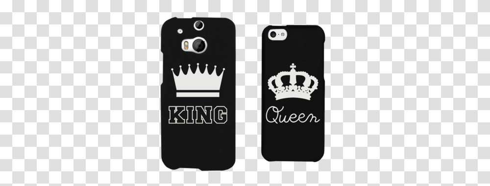 King And Queen Crown Matching Couple Couples Phone Cases, Mobile Phone, Electronics, Cell Phone, Text Transparent Png