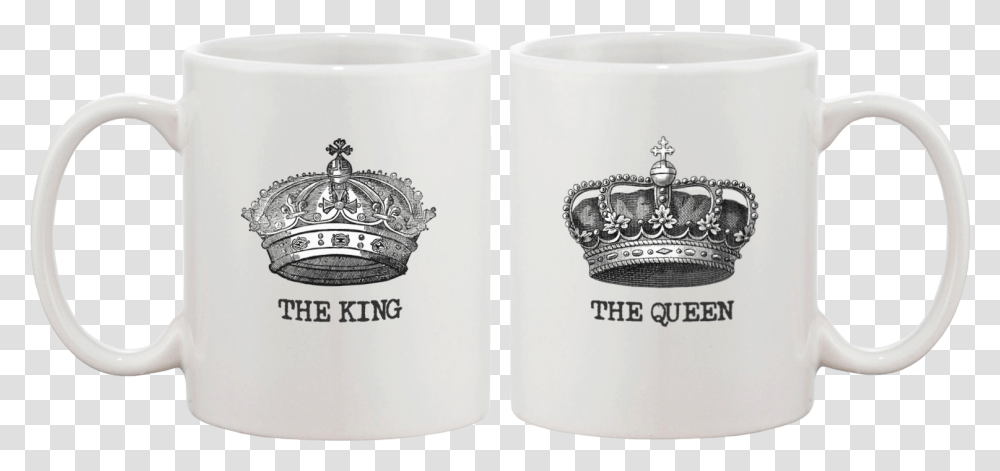 King And Queen Crown Mug For Best Friend, Coffee Cup Transparent Png