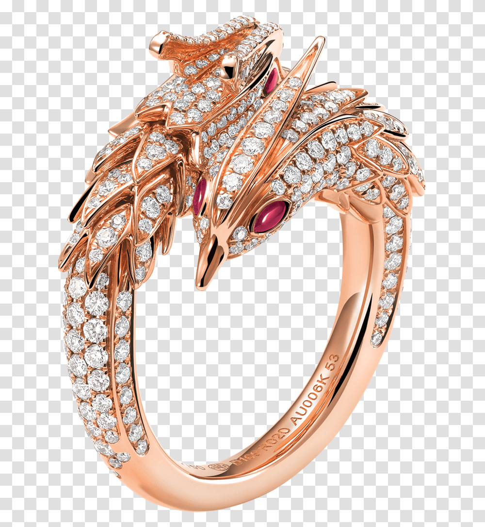 King And Queen Dragon And Phoenix Diamond Bangle, Accessories, Accessory, Jewelry, Ring Transparent Png