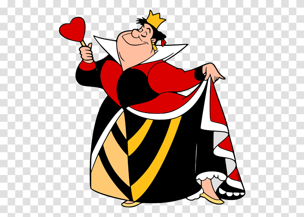 King And Queen Of Hearts Clip Art Cartoon Queen Of Hearts Alice In Wonderland, Performer, Person, Human Transparent Png