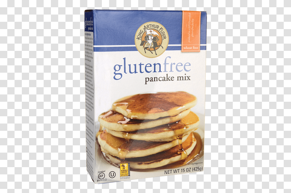 King Arthur Flour Gluten Free Pancake Mix 15 Oz Box Gluten Free Pancake Mix, Bread, Food, Burger, Plant Transparent Png
