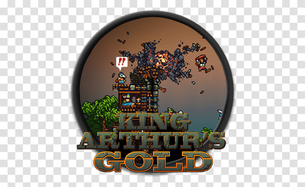 King Arthurs Gold King Gold Logo, Bush, Vegetation, Plant, Pac Man Transparent Png