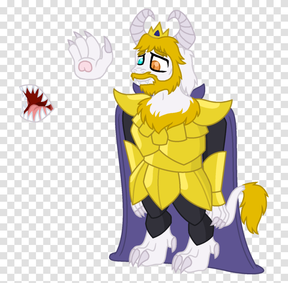 King Asgore Dreemurr Fanart With Armor Full Body, Performer, Hand, Clown Transparent Png