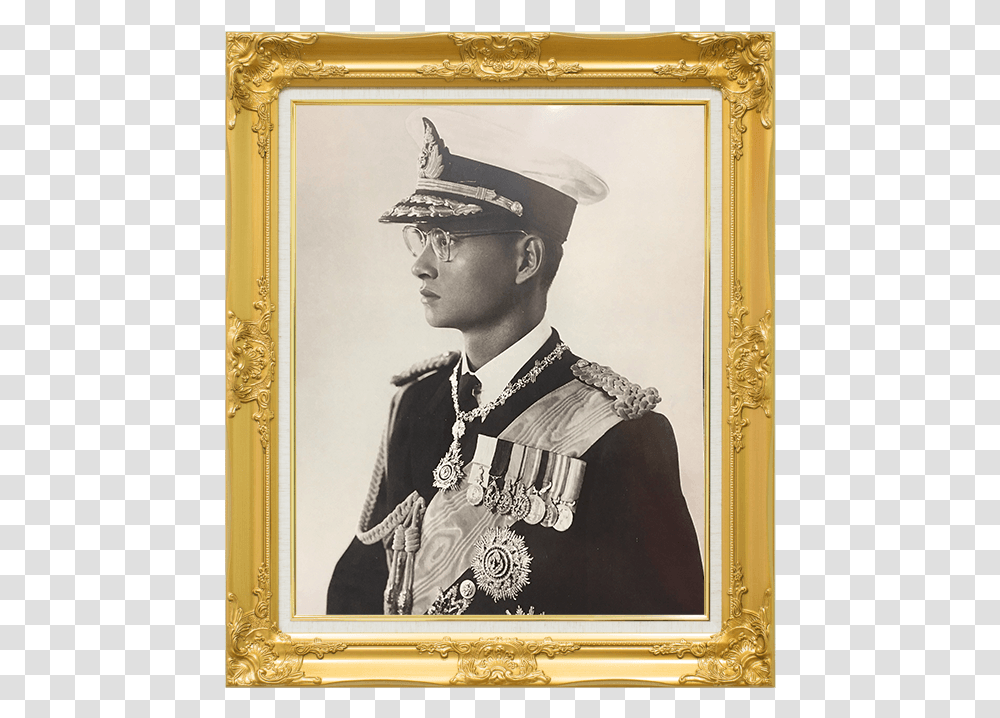 King Bhumibol Adulyadej Frame, Hat, Apparel, Military Transparent Png