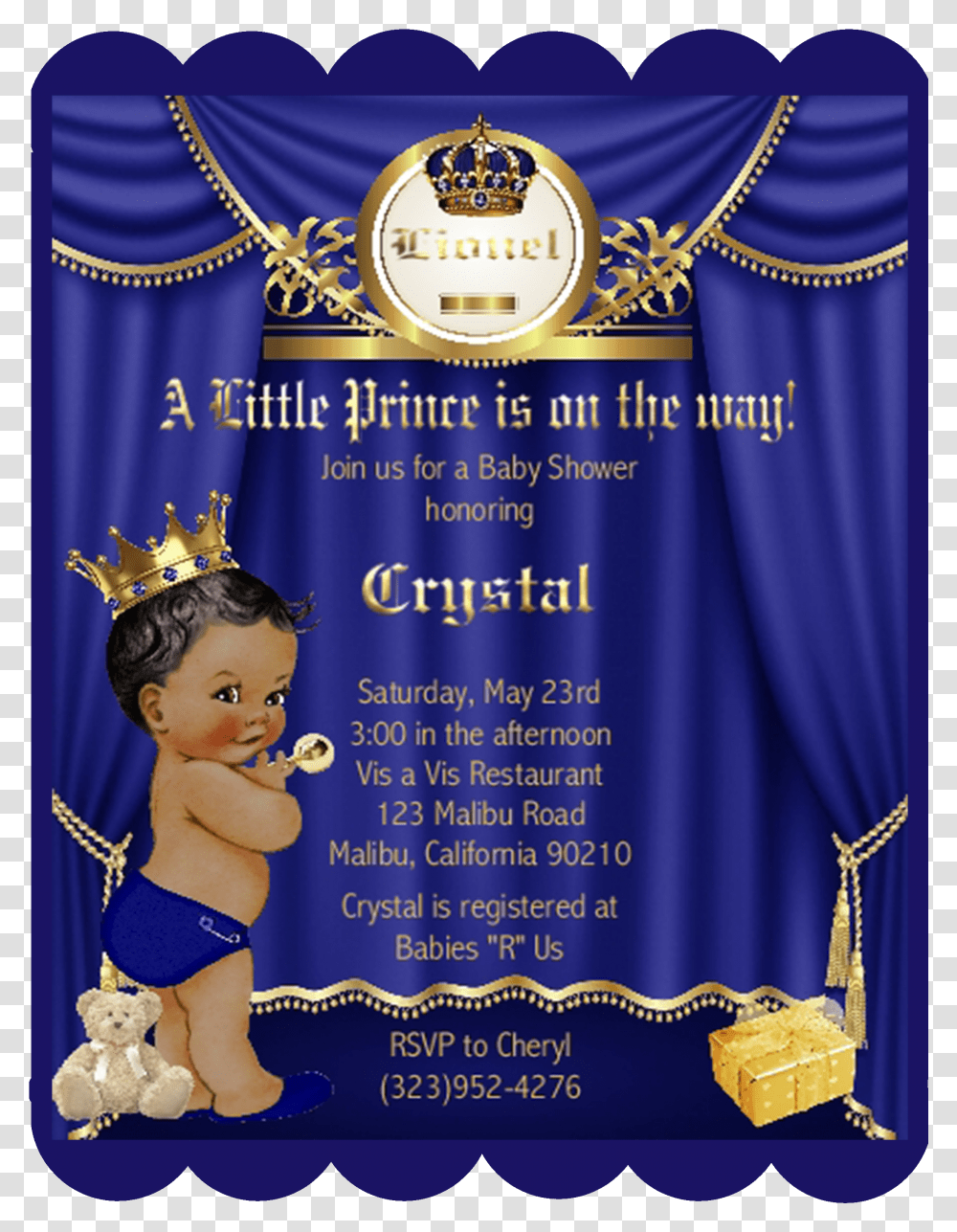King Birthday Party Invitation Transparent Png