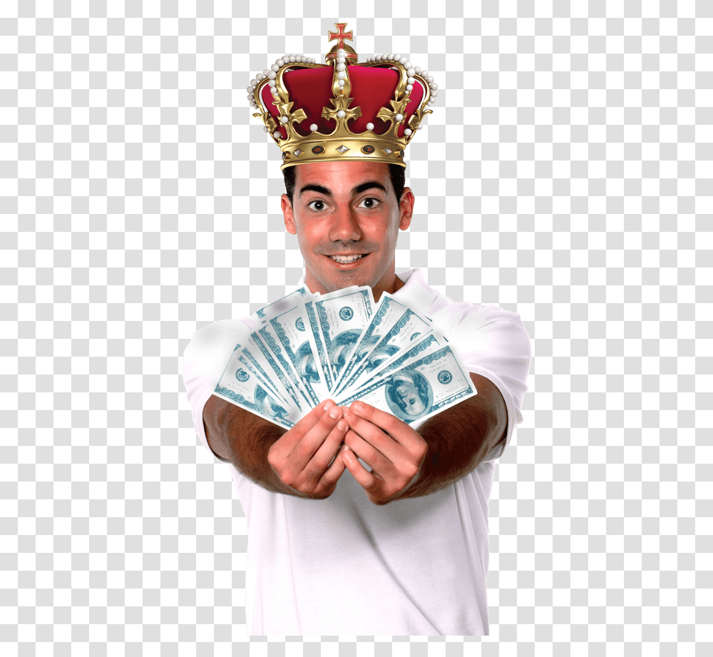 King Cash Pawn Has A Great Friendly Staff, Person, Human, Money, Dollar Transparent Png