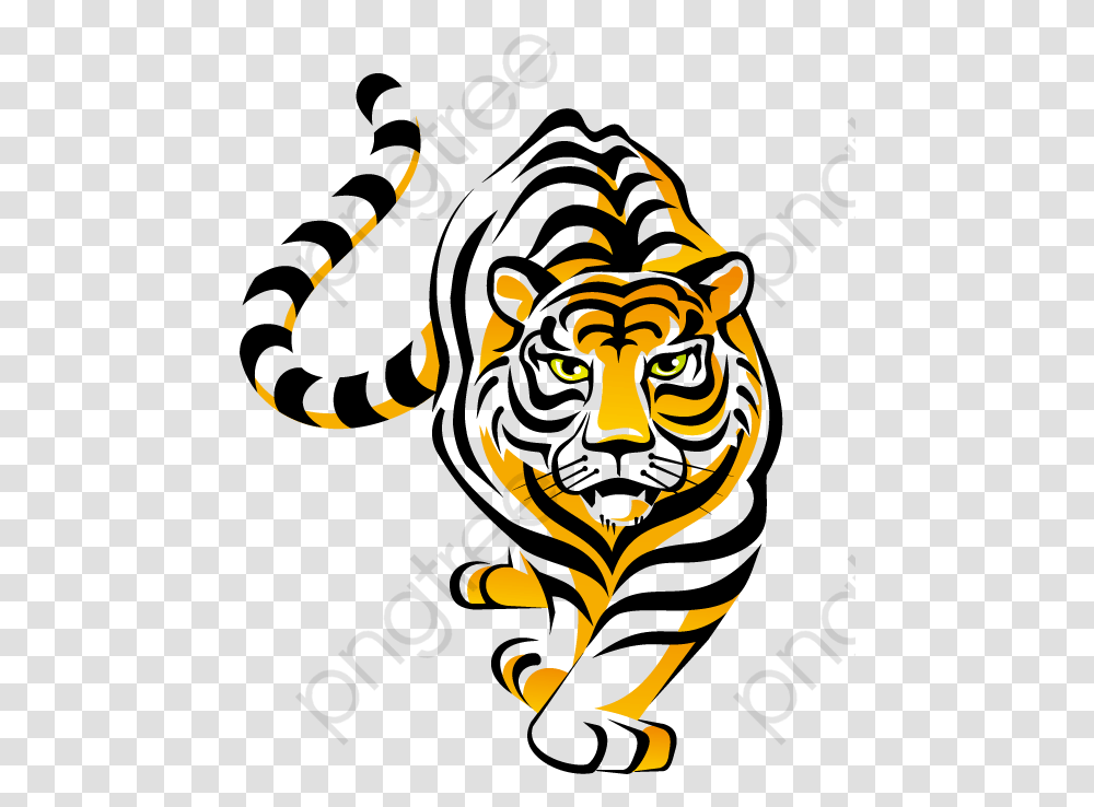 King Clipart Cartoon Tiger Walking Clip Art, Person, Human, Dragon Transparent Png
