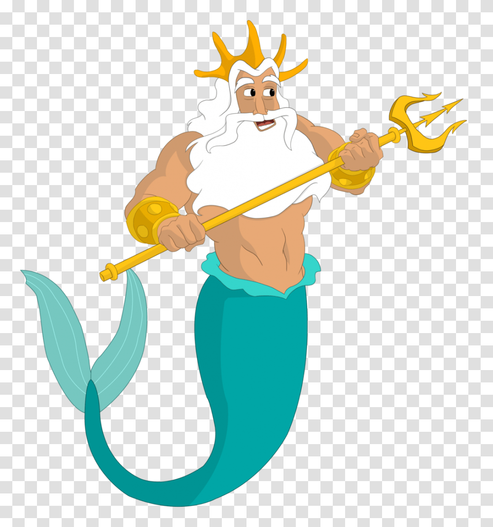 King Clipart Mermaid, Spear, Weapon, Weaponry, Emblem Transparent Png