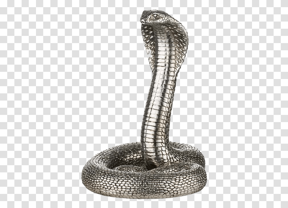 King Cobra Free File Serafina Snake H21 Cm. Antique Silver, Reptile, Animal Transparent Png