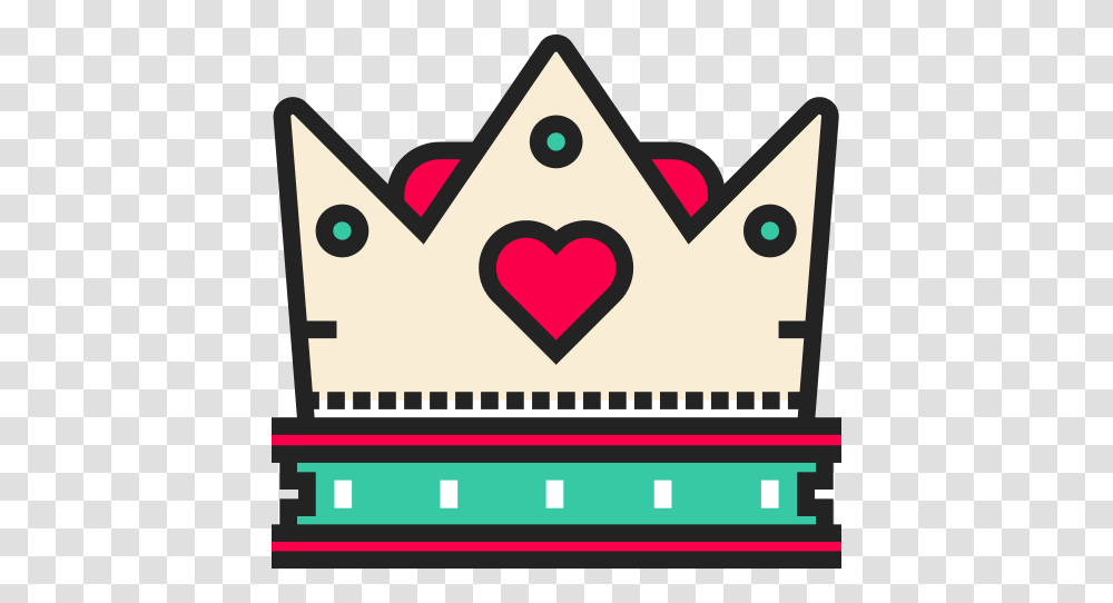 King Crown Icons And Graphics Repo Free Icons Portable Network Graphics, Text, Label, Heart, Sticker Transparent Png