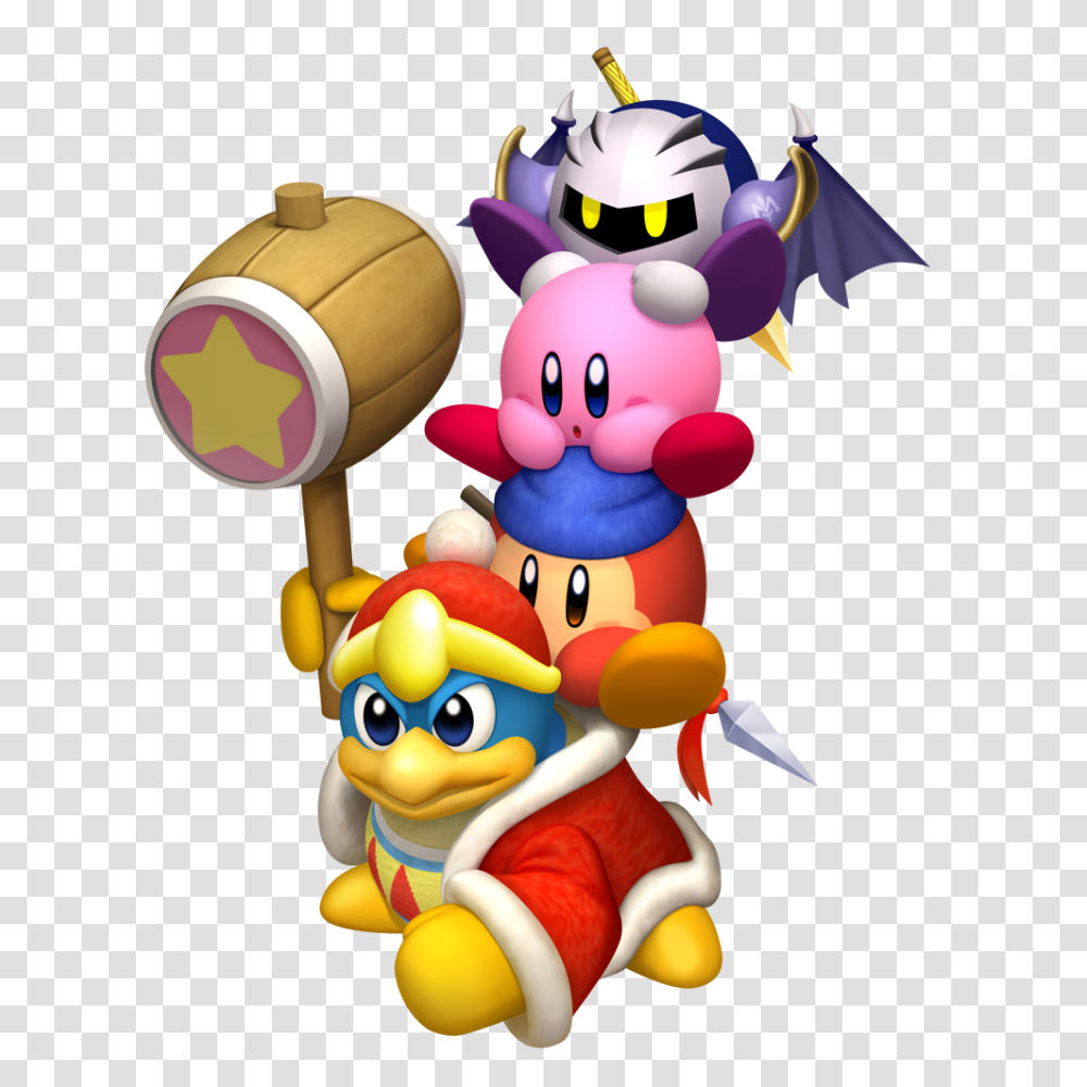 King Dedede With Waddle Dee On His Back With Kirby On His Back, Super Mario, Label Transparent Png