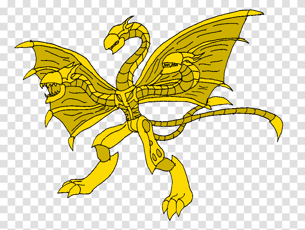 King Ghidorah Designed By Hr Giger Illustration, Dragon Transparent Png