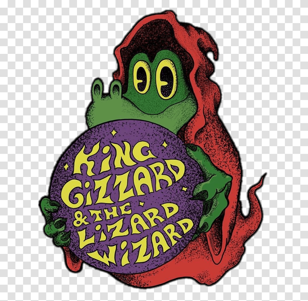 King Gizzard And The Lizard Wizard Gator, Animal, Advertisement Transparent Png