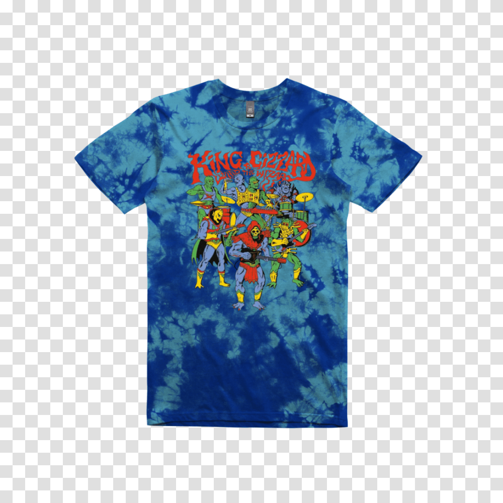 King Gizzard And The Lizard Wizard Masters Tie Dye Blue T Shirt, Apparel, T-Shirt Transparent Png