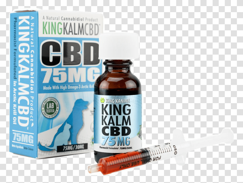 King Kalm Cbd King Kanine Canada Miniature Schnauzers, Bottle, Injection, Cosmetics Transparent Png