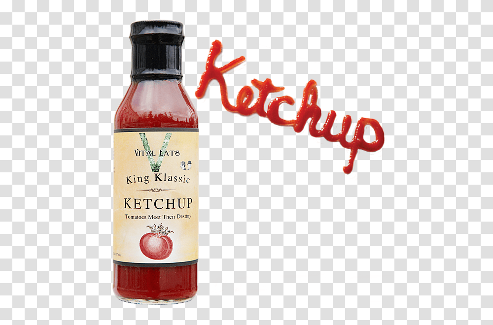 King Ketchup Glass Bottle, Food, Seasoning Transparent Png