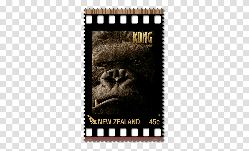 King Kong 2005 25 Stamps Full Sheet, Wildlife, Animal, Postage Stamp, Mammal Transparent Png