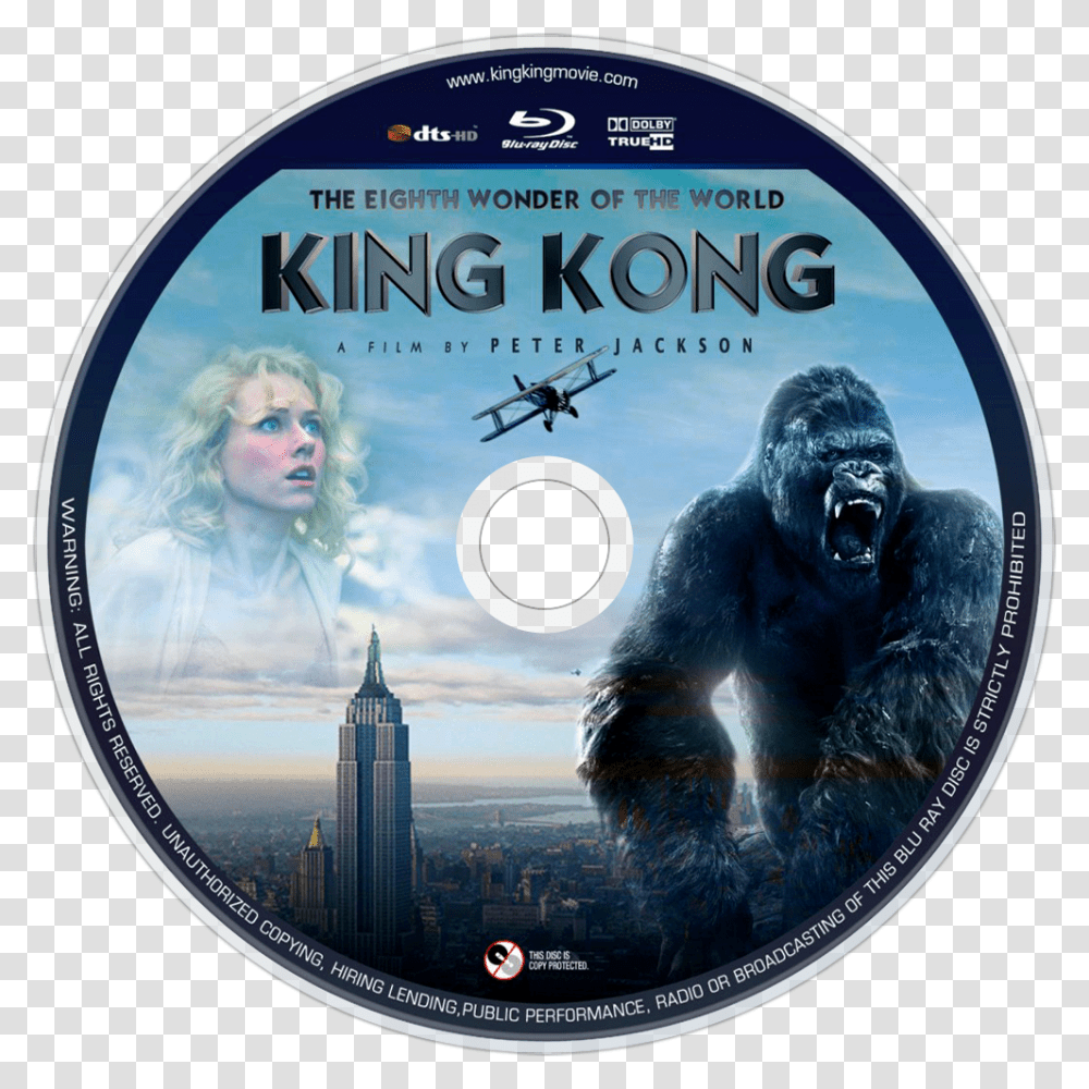 King Kong Blu Ray Disc, Disk, Dvd, Person, Human Transparent Png