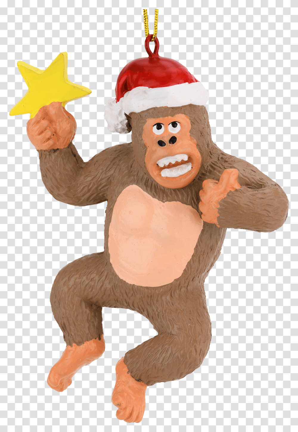 King Kong Climbing The Tree Large Christmas Ornament Buddees King Kong Christmas Ornament, Plant, Toy Transparent Png
