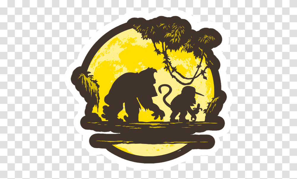 King Kong Clipart Calvin And Hobbes Shadow, Animal, Bear, Wildlife, Mammal Transparent Png
