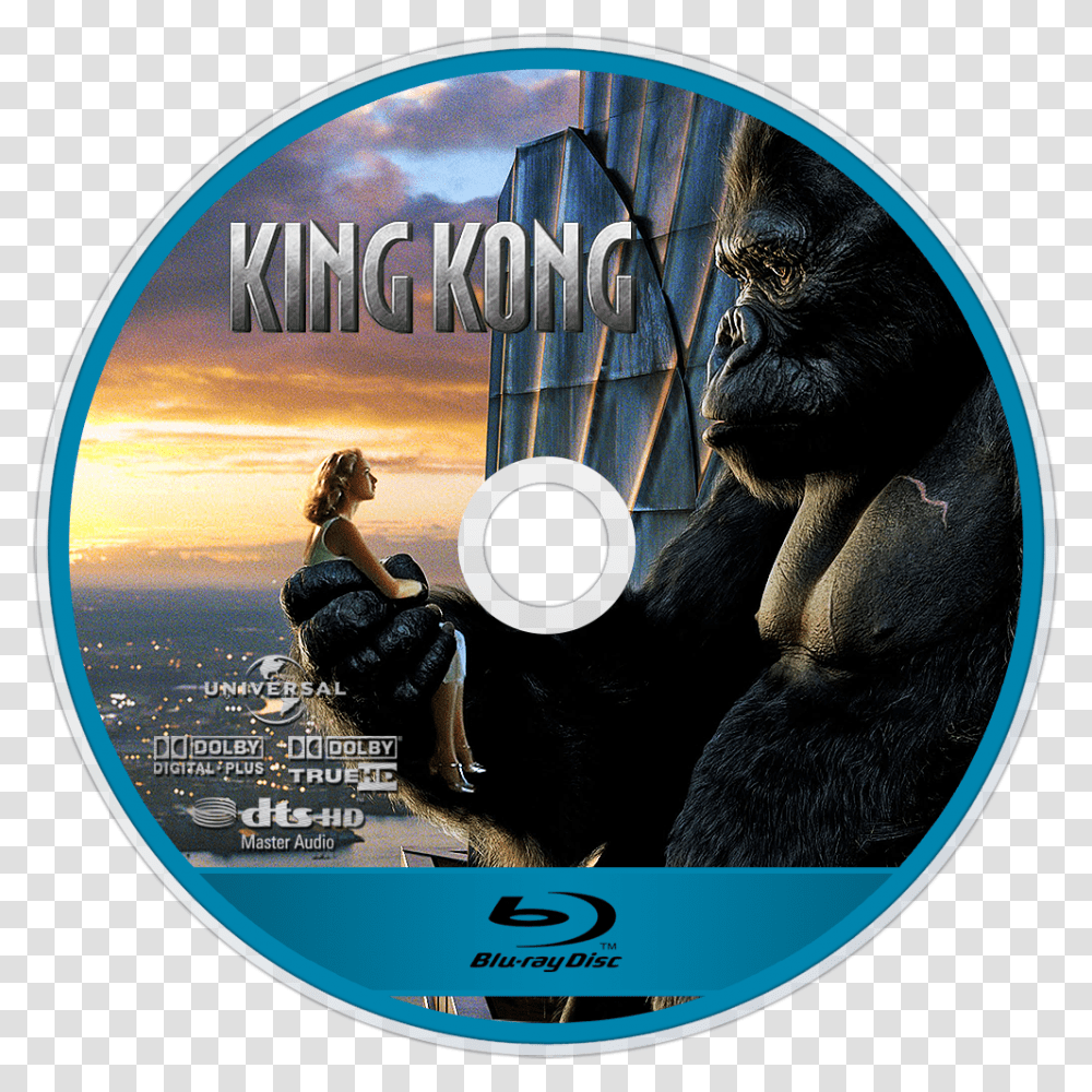 King Kong Holding Women, Disk, Person, Human, Dvd Transparent Png