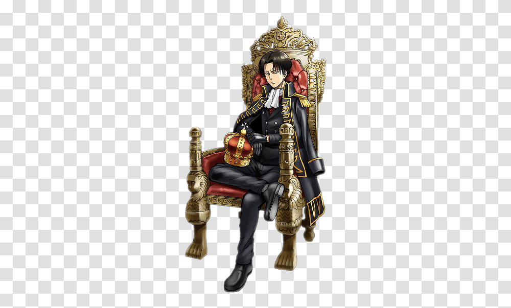 King Levi Ackerman, Furniture, Person, Human, Throne Transparent Png