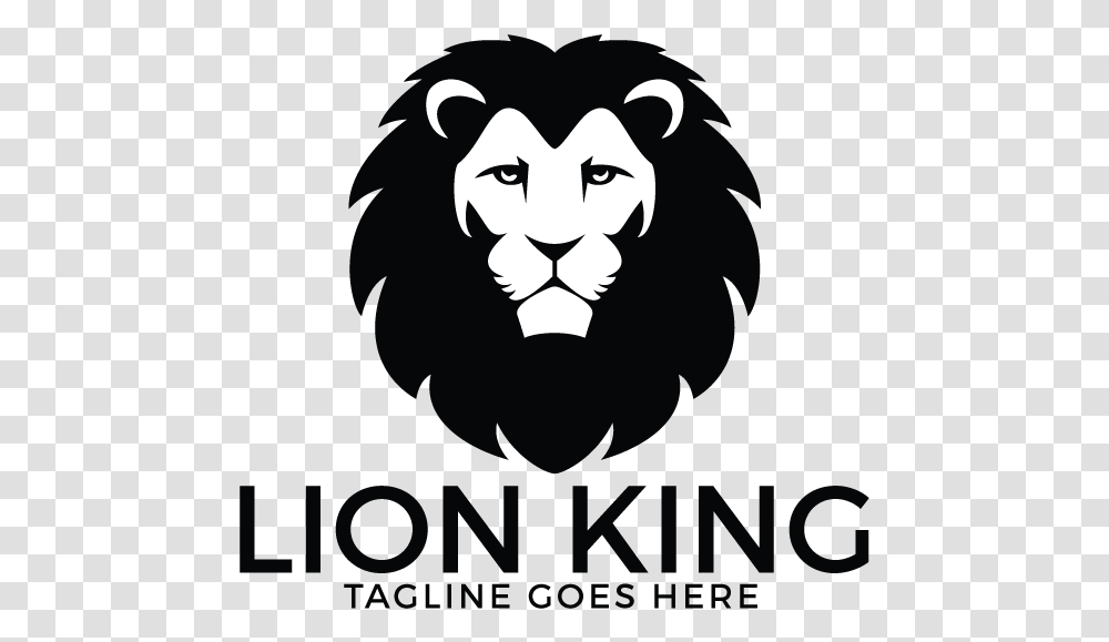 King Lion Logo Design Design A Lion Logo, Stencil, Trademark, Poster Transparent Png