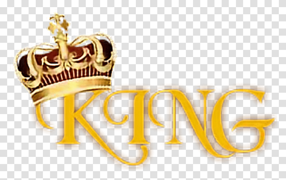 King Logo Crown Gold Crown King Logo Hd, Text, Symbol, Trademark, Alphabet Transparent Png