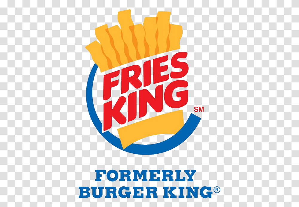 King Logo Fries King Logo, Poster, Advertisement, Food, Bread Transparent Png