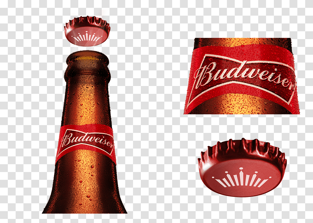 King Of Beers Budweiser Budweiser, Beverage, Drink, Alcohol, Bottle Transparent Png