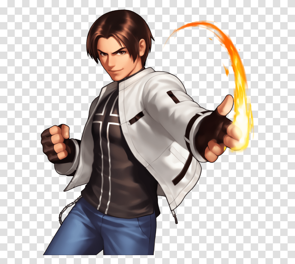 King Of Fighters Kio, Hand, Person, Jacket Transparent Png