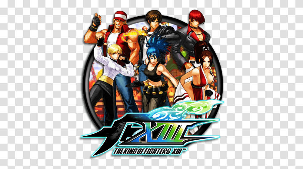 King Of Fighters Pc Download Multiprogramomni King Of Fighters Xiii Logo, Person, Helmet, Clothing, Poster Transparent Png