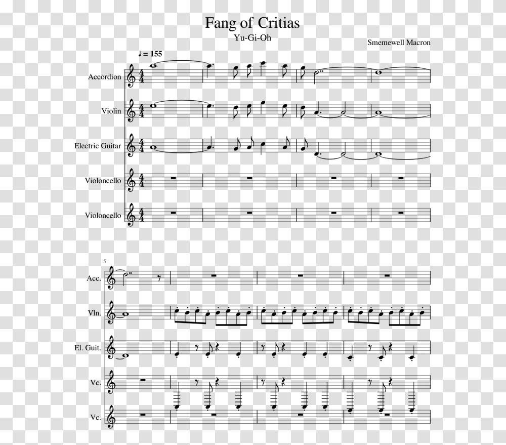 King Of My Heart Piano Sheet Music, Gray, World Of Warcraft Transparent Png